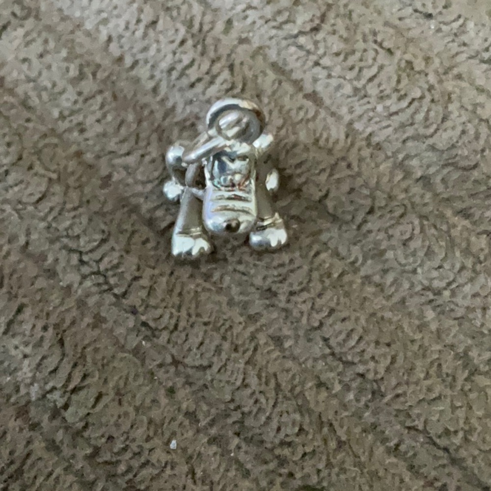 Sterling silver Pluto charm